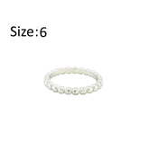 Asfour Crystal Band Ring With Ball Design In 925 Sterling Silver-RD0194-6